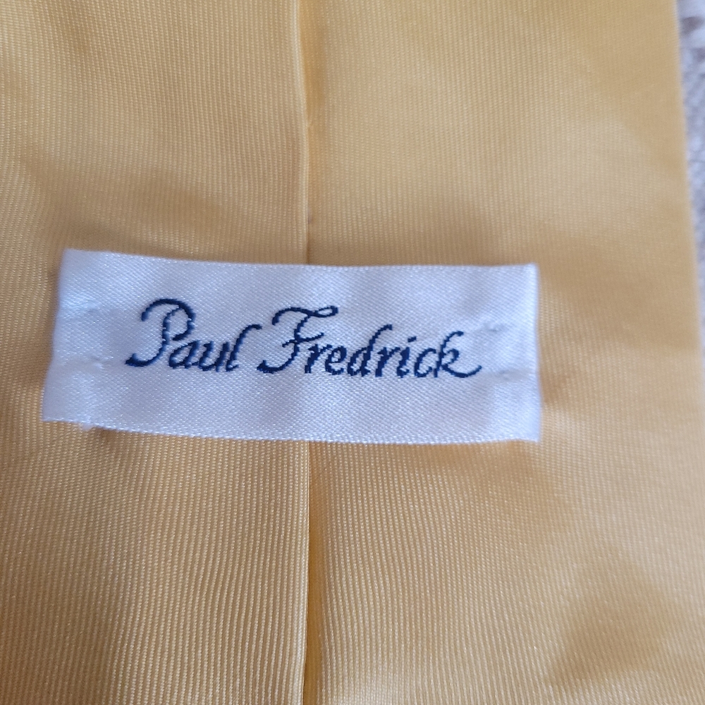 Vintage Paul Fredrick 100% Silk Hand Printed In Italy "Baseball' Tie - Picture 5 of 6